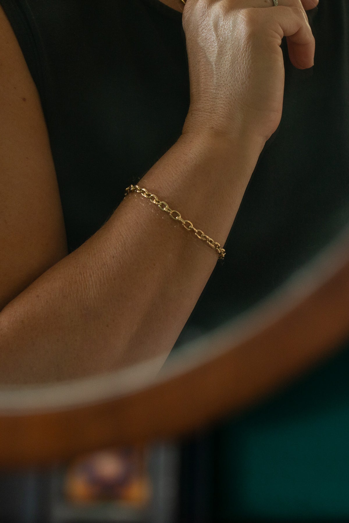 Gold Belcher Link Bracelet