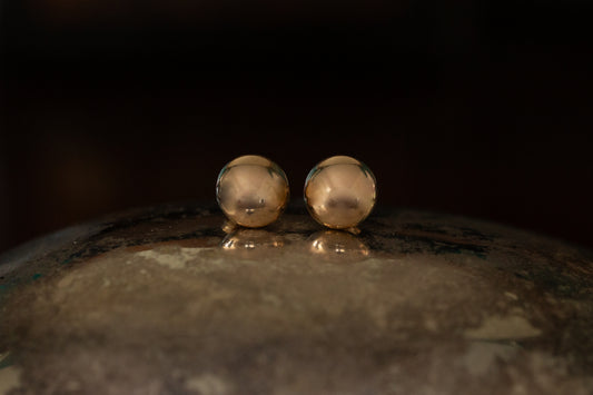 Button Stud Earrings