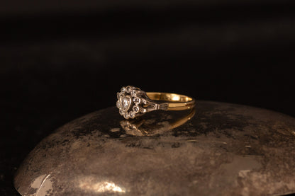 Diamond Heart Cluster Ring — view 2
