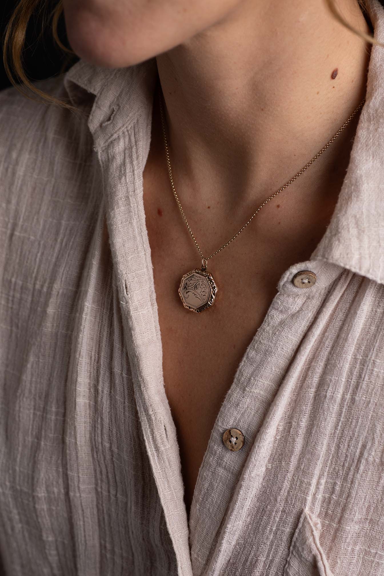 Hexagonal Locket — view 2