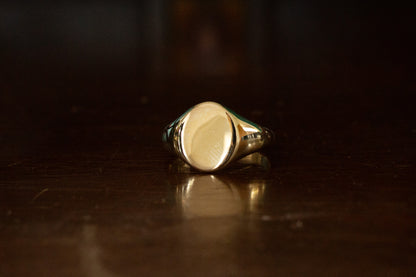 9ct Gold Oval Signet Ring
