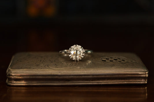 Old Cut Diamond Solitaire Ring