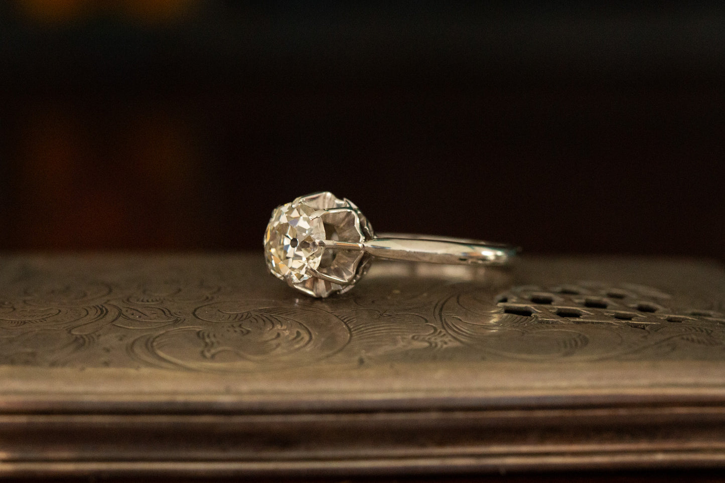 Old Cut Diamond Solitaire Ring