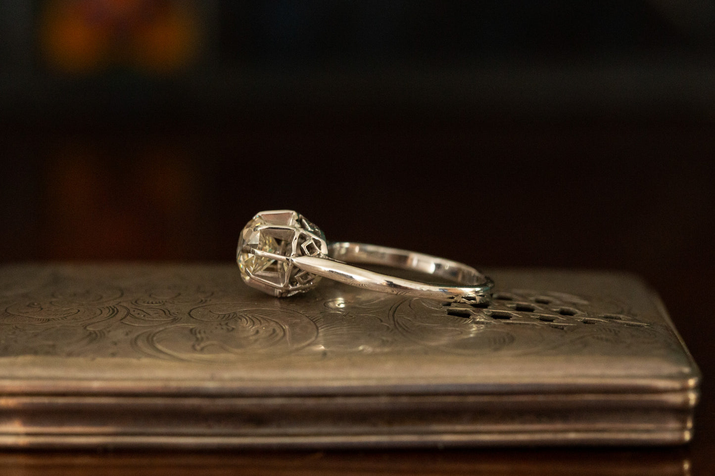 Old Cut Diamond Solitaire Ring