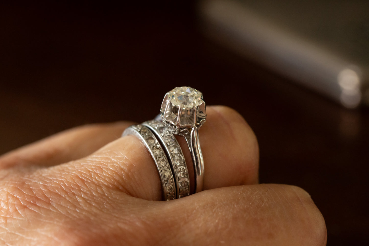 Old Cut Diamond Solitaire Ring
