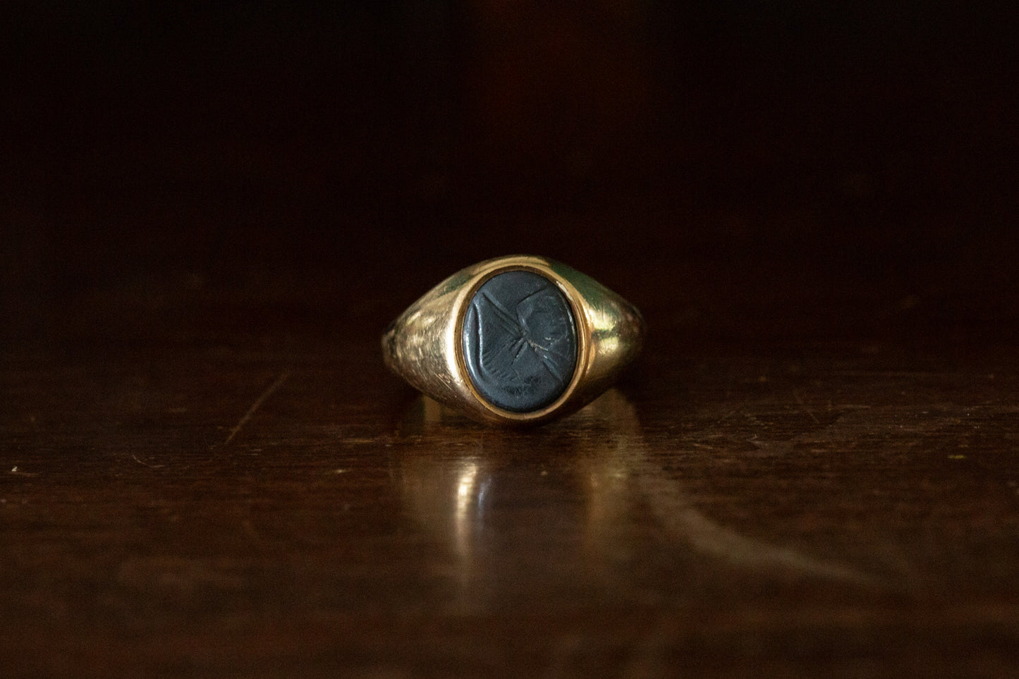 Onyx Intaglio Ring