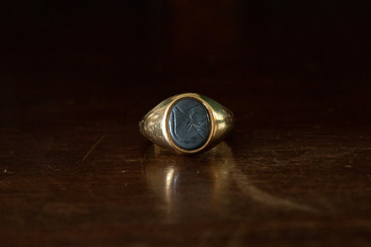 Onyx Intaglio Ring