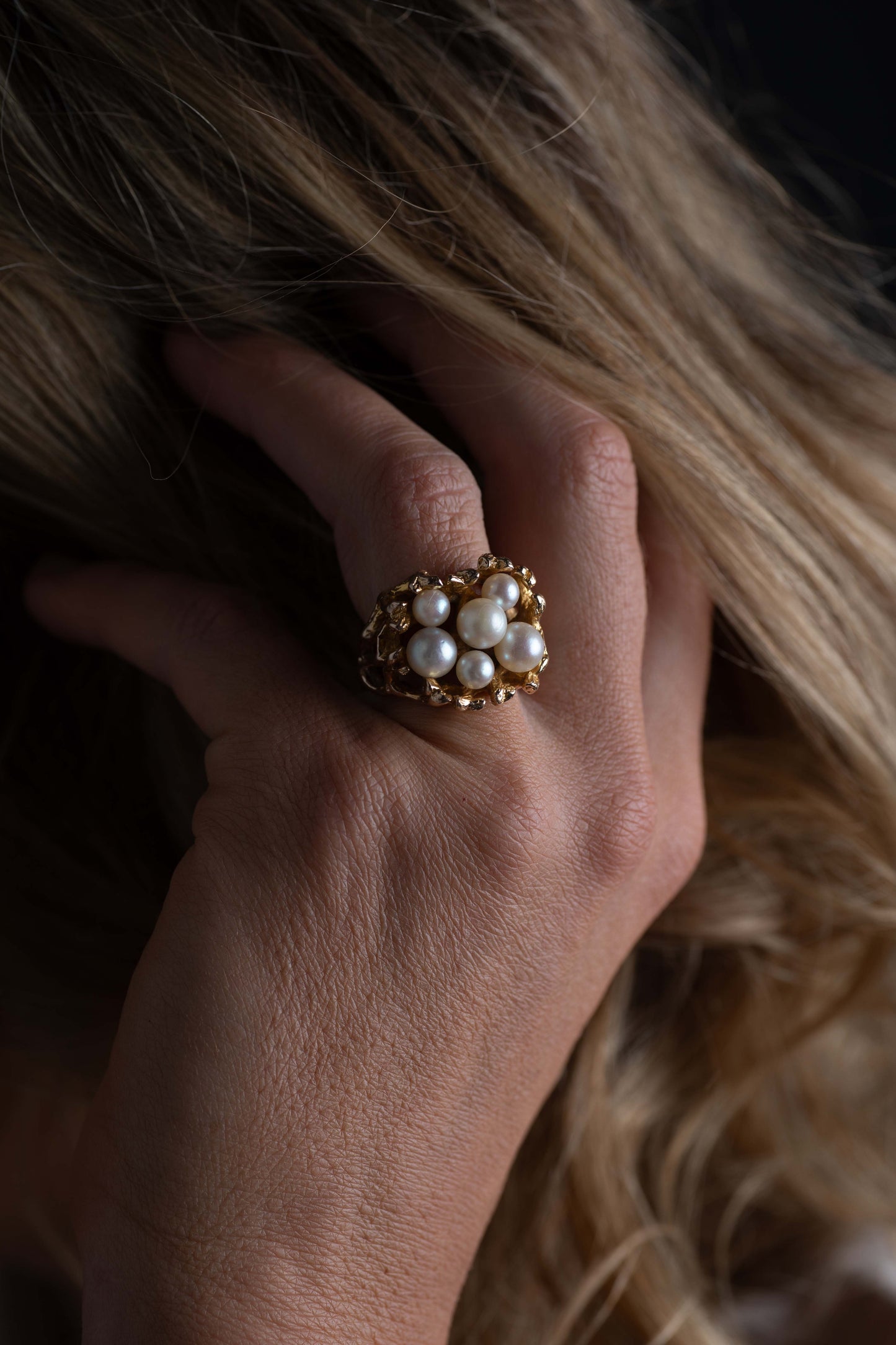 Pearl Cluster Ring — view 5