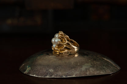 Pearl Cluster Ring — view 3