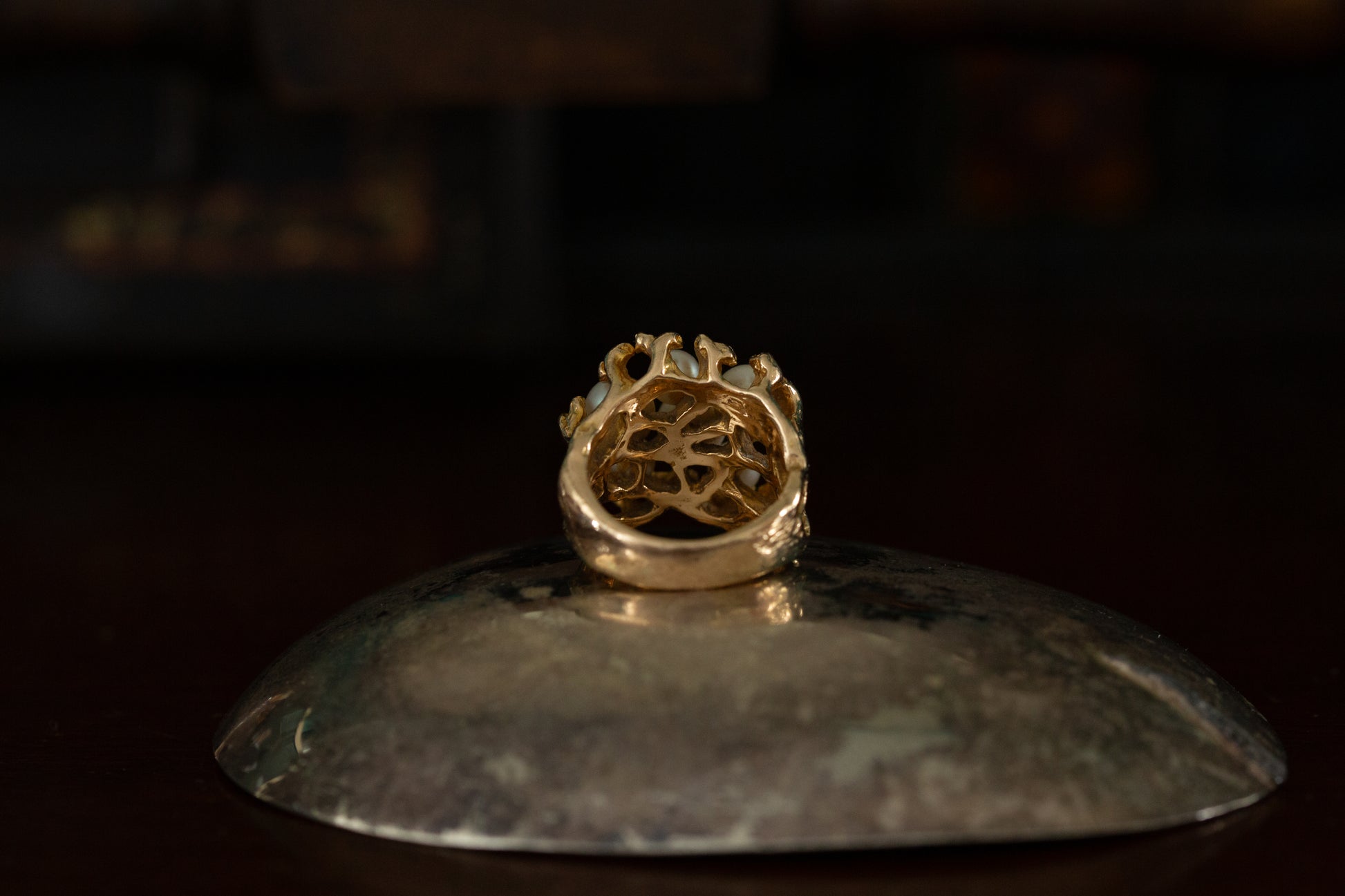 Pearl Cluster Ring — view 4