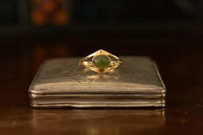 Jade Solitaire Ring