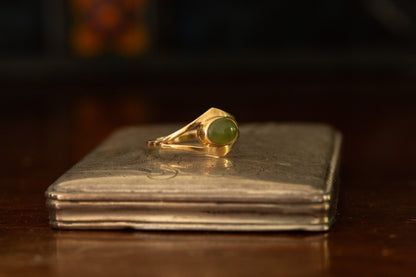 Jade Solitaire Ring