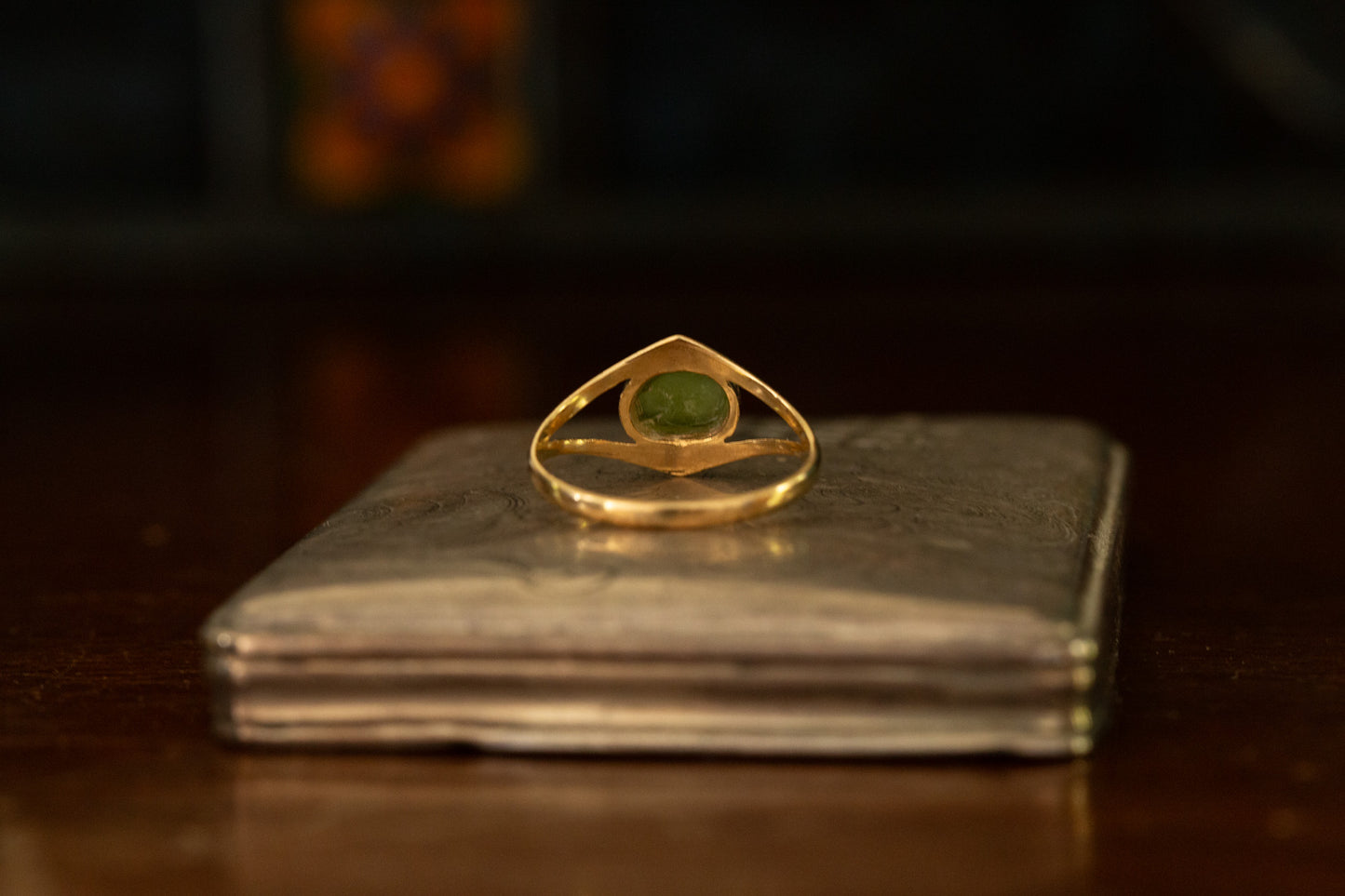 Jade Solitaire Ring