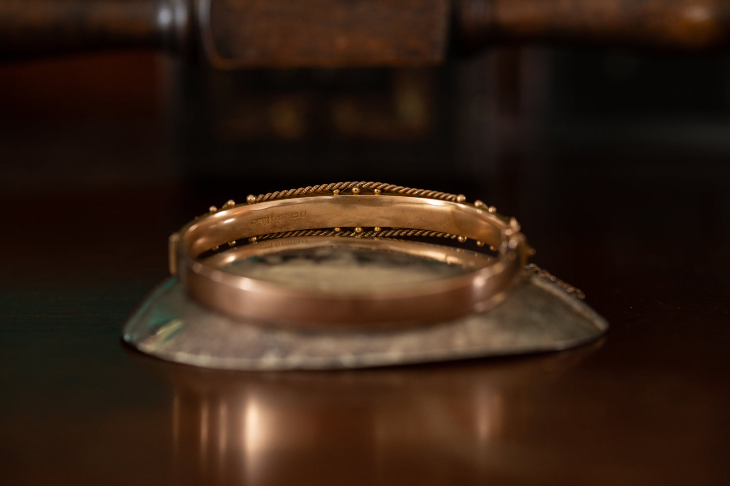 Edwardian Sapphire and Diamond Bangle — view 4