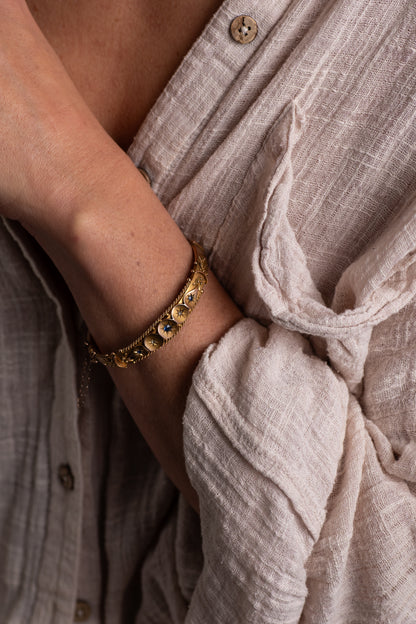Edwardian Sapphire and Diamond Bangle — view 2