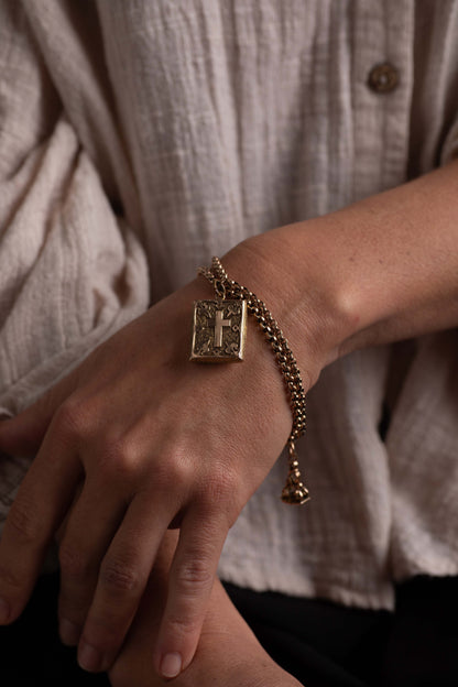 Antique Guard Chain Bracelet and Charms — view 4