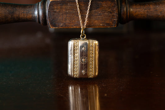Antique Silver and Gold Plate Locket