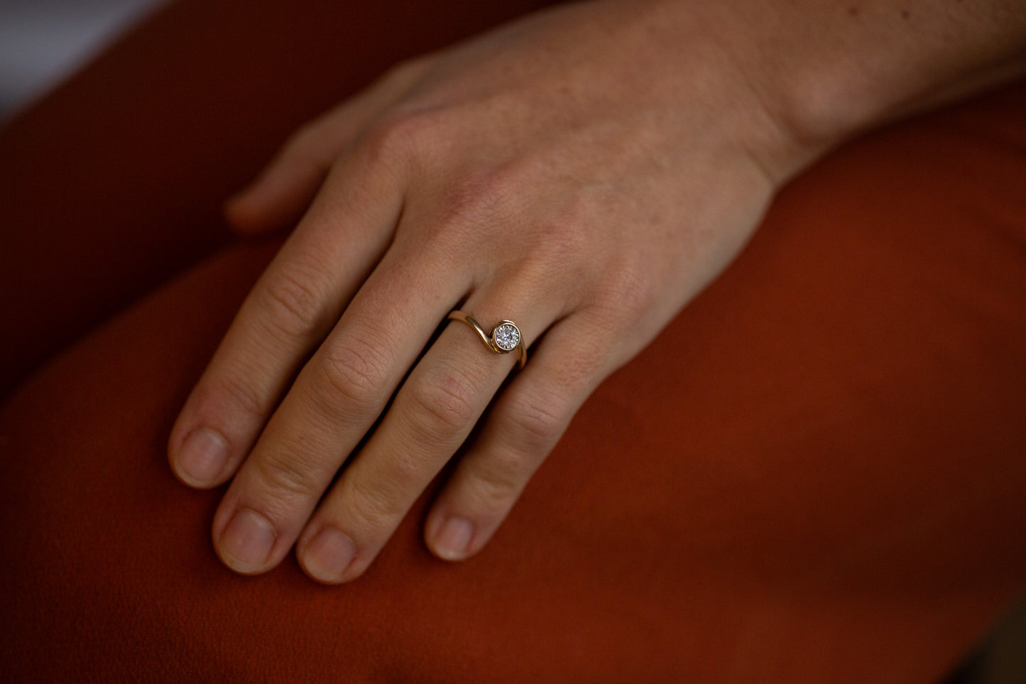 Diamond Solitaire Ring — view 2