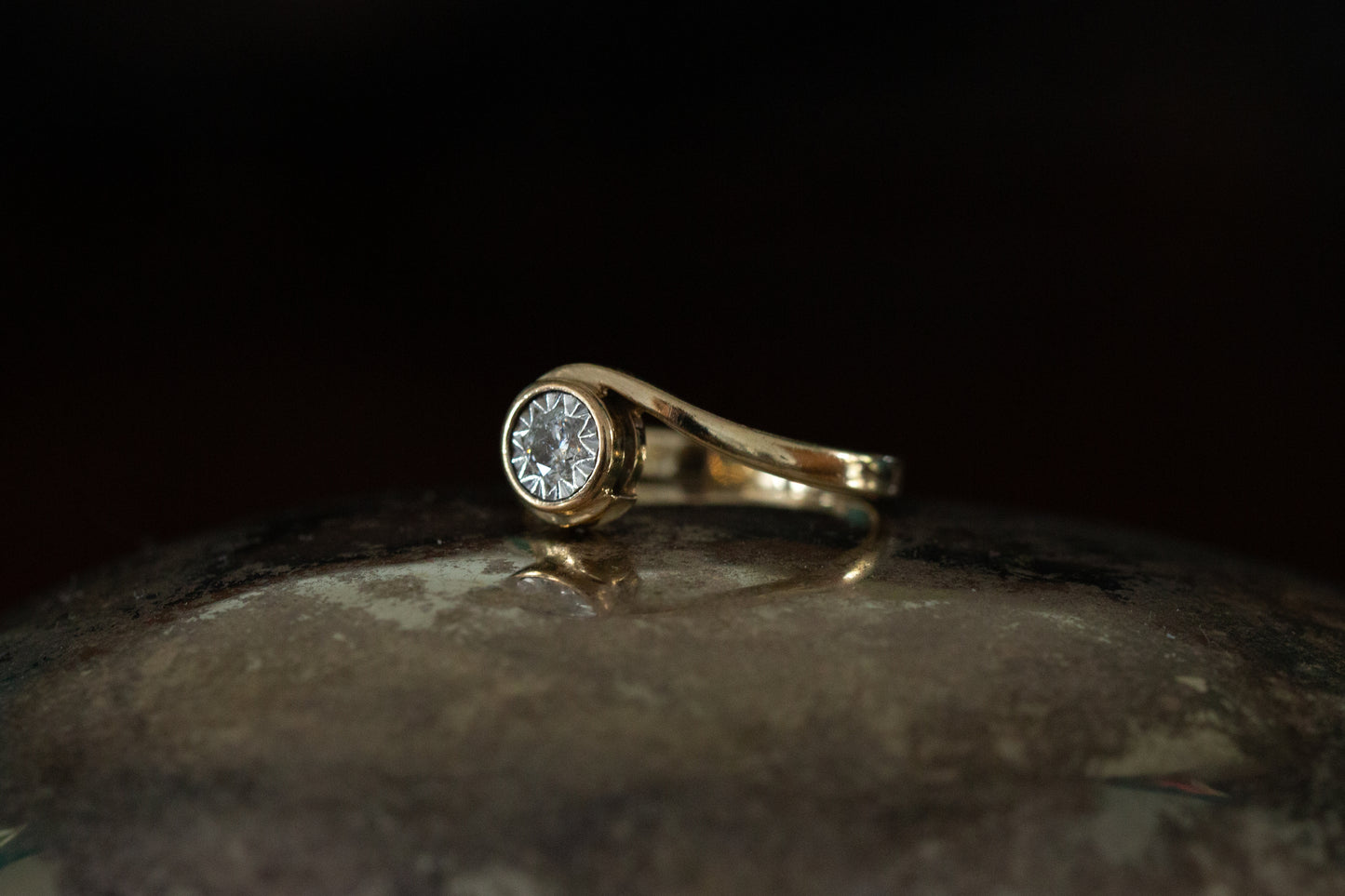 Diamond Solitaire Ring — view 4