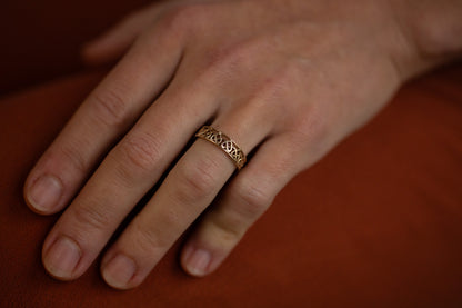 Gold Heart Band — view 6