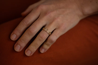 Gold Heart Band — view 2