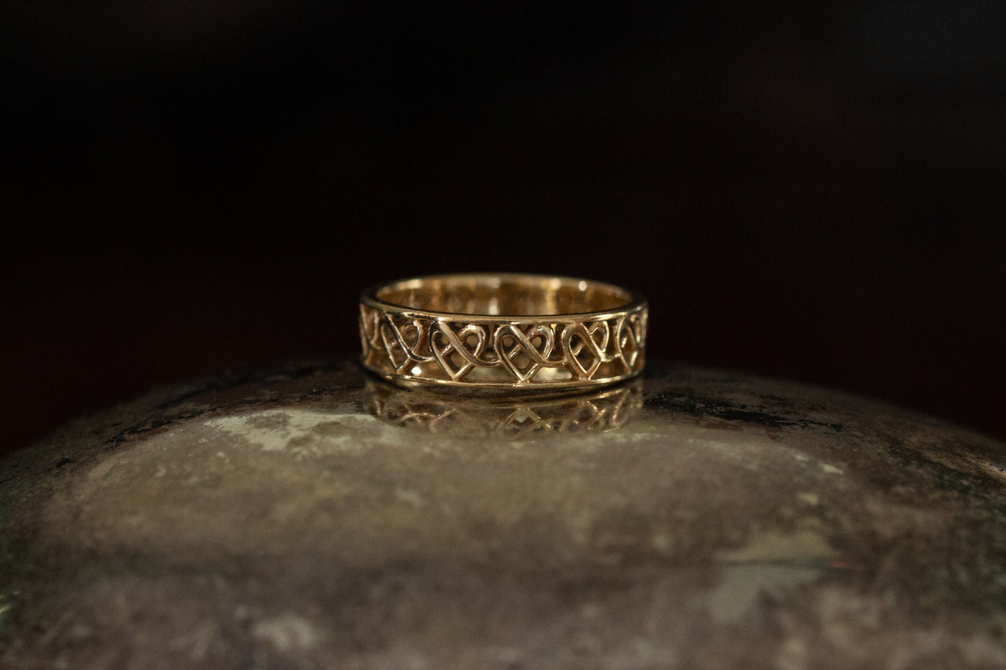 Gold Heart Band
