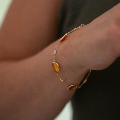 Citrine and Diamond Bracelet — view 3