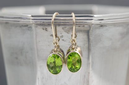 Peridot Hook Earrings