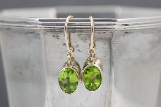Peridot Hook Earrings