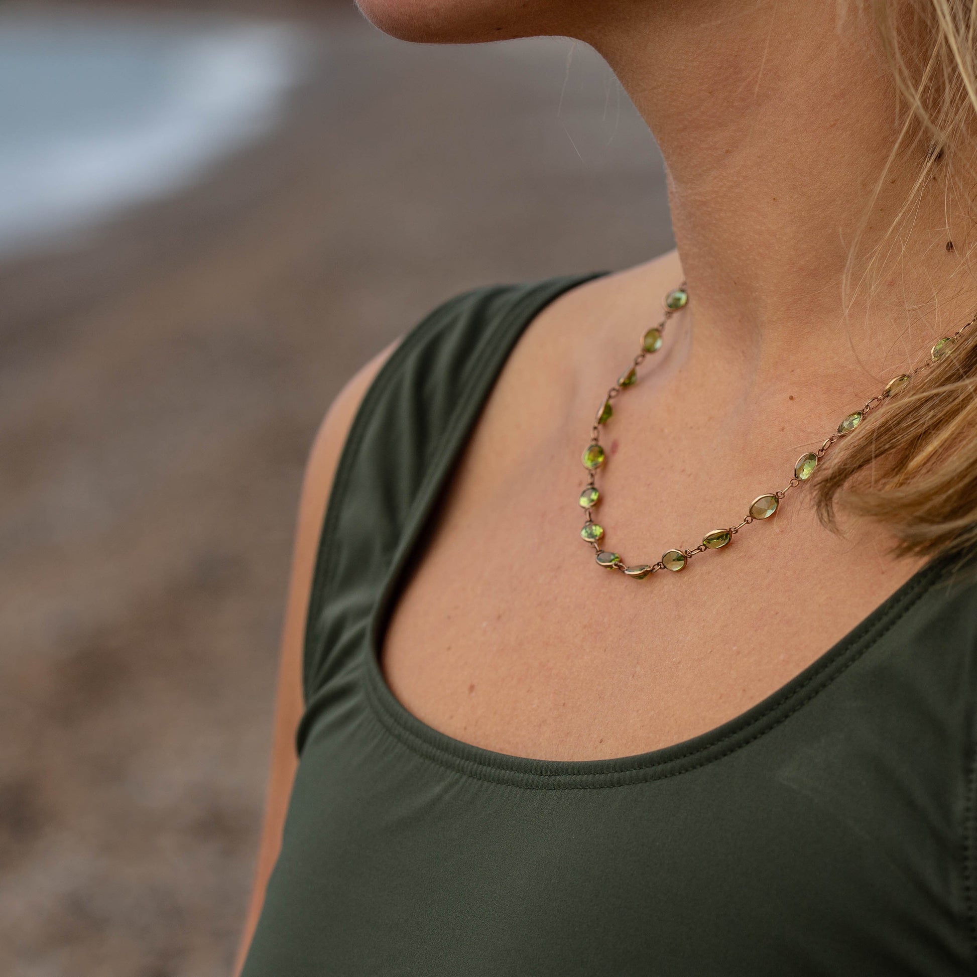 Peridot Necklace — view 2
