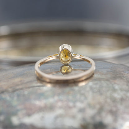 Citrine Solitaire Ring — view 5