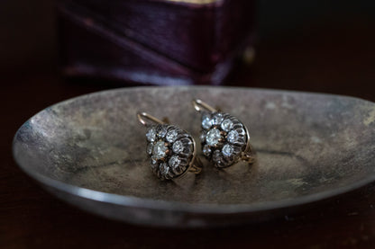 Victorian Diamond Teardrop Earrings — view 6