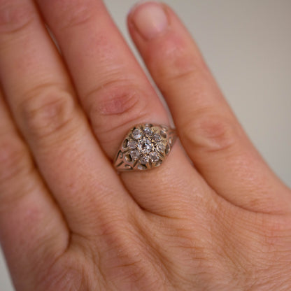 Diamond Cluster Ring — view 6