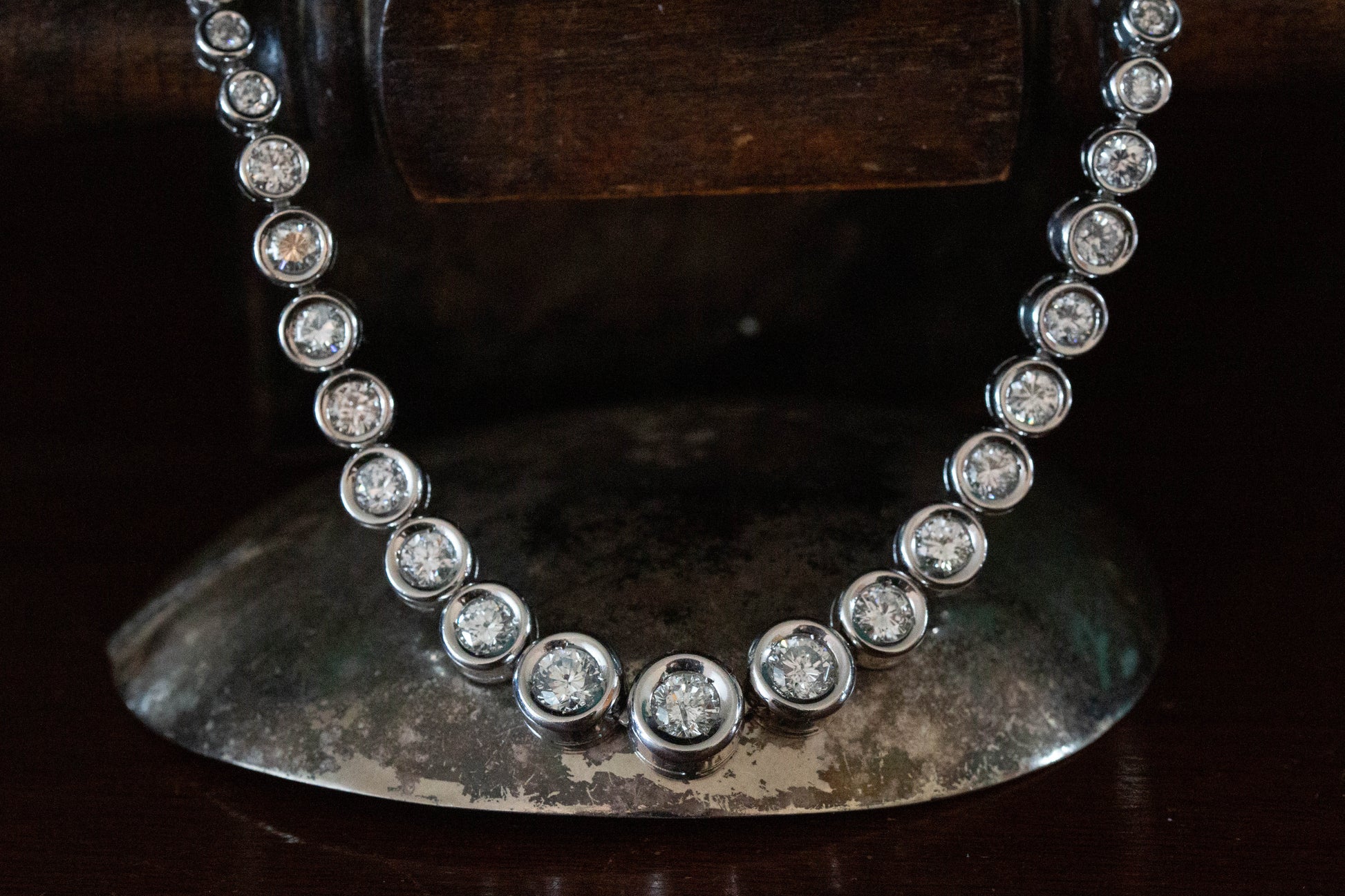 Graduated Riviera Diamond Necklace