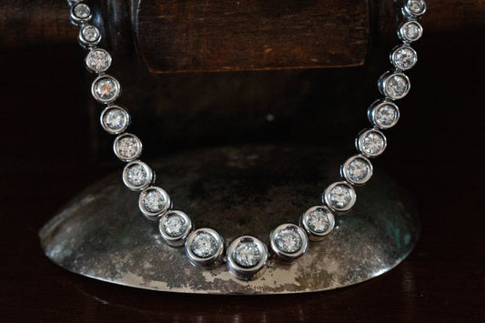 Graduated Riviera Diamond Necklace