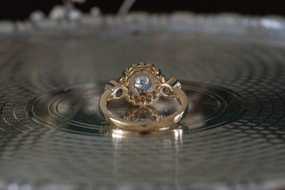 Diamond Daisy Cluster Ring — view 4