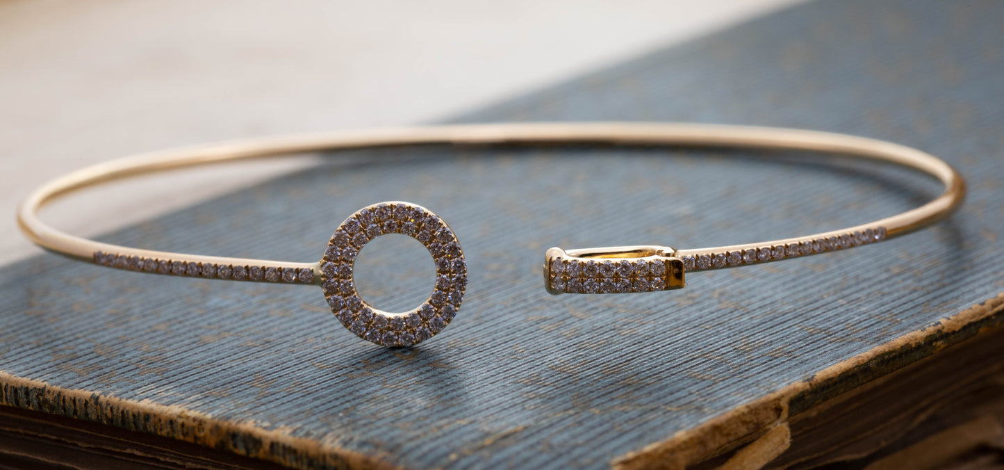 Diamond Set Bangle — view 2