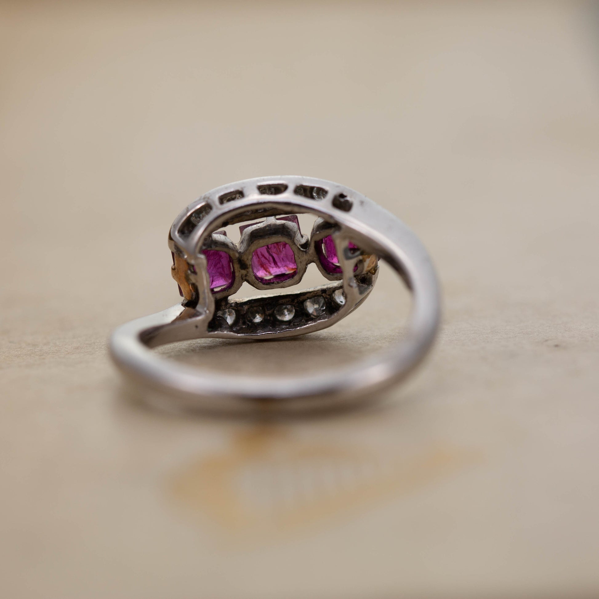 Ruby and Diamond Dress Ring — view 4