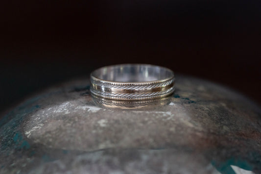 Patterned Wedding Band