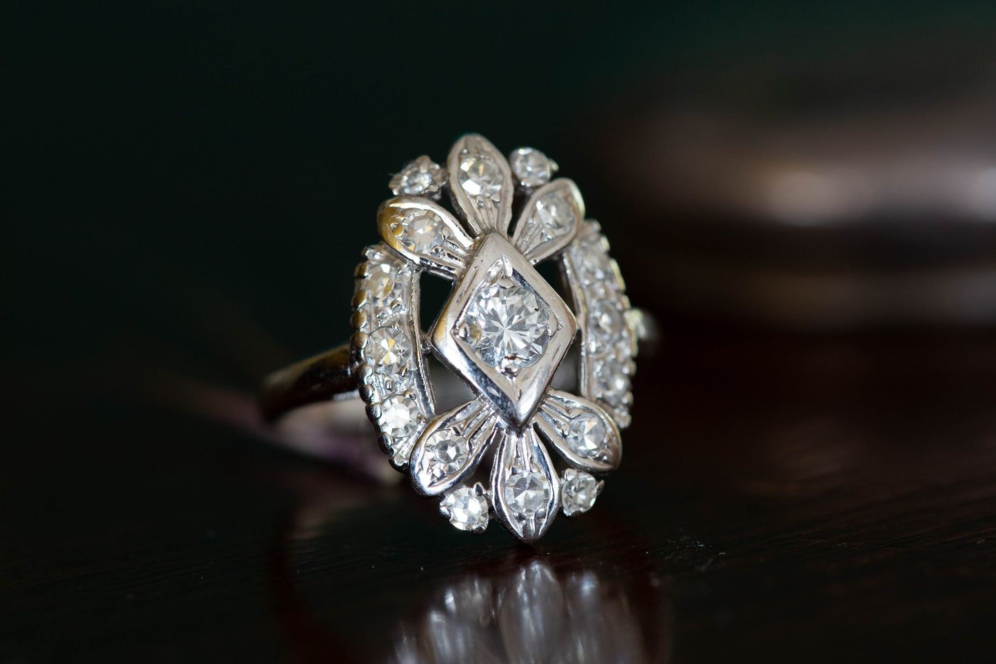 Diamond Cluster Ring — view 2