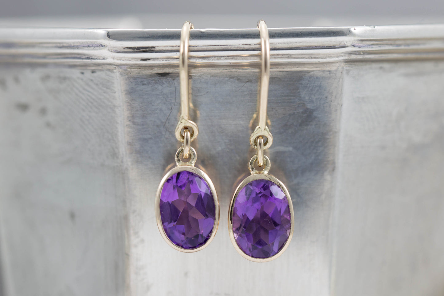 Amethyst Drop Earrings