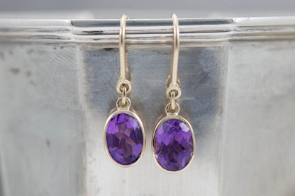 Amethyst Drop Earrings