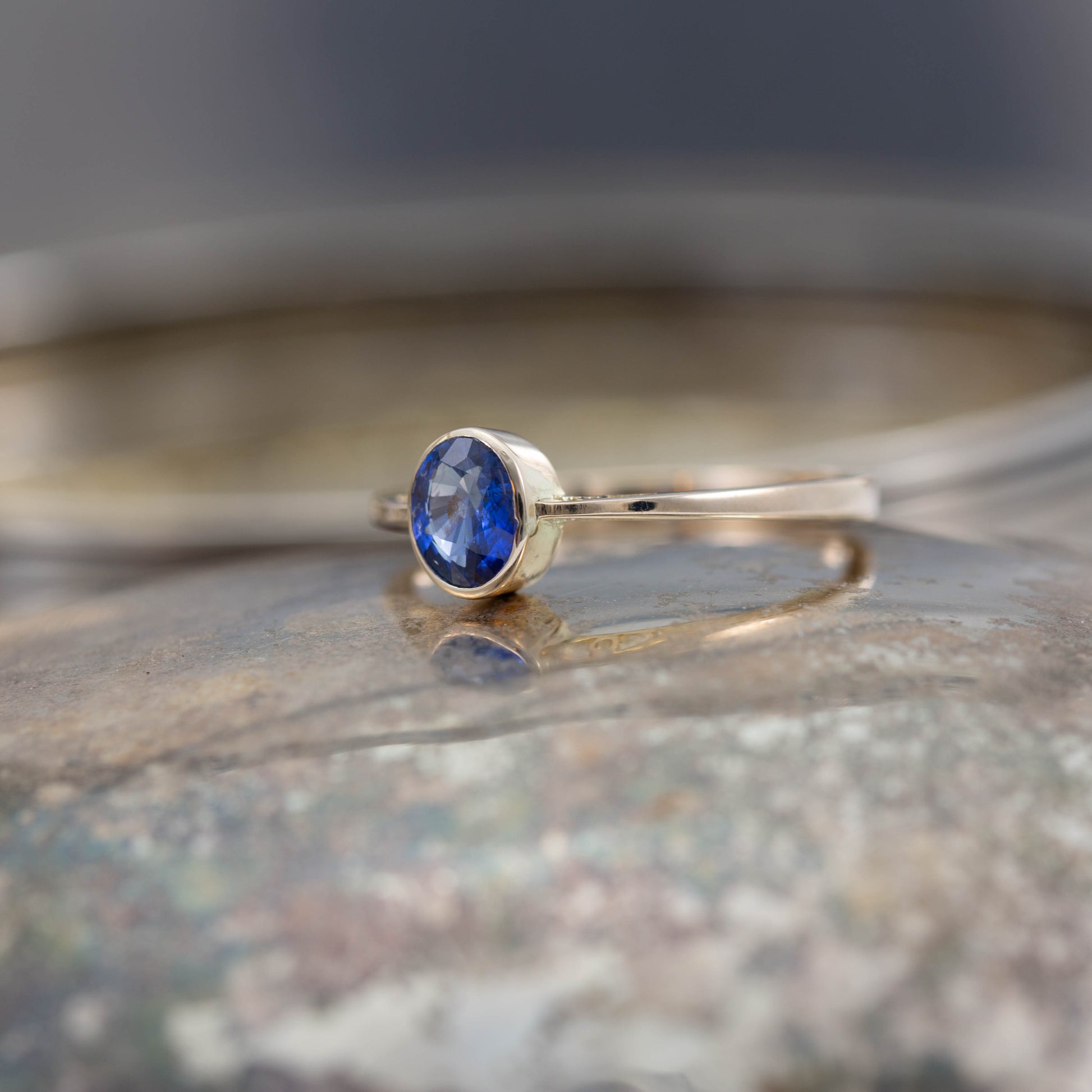 Iolite Solitaire Ring — view 3