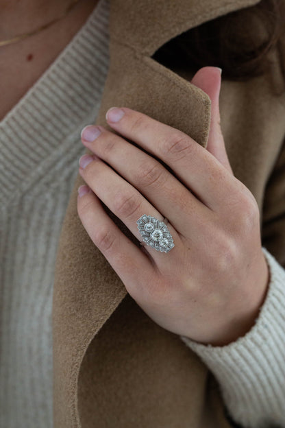 Art Deco Diamond Cocktail Ring