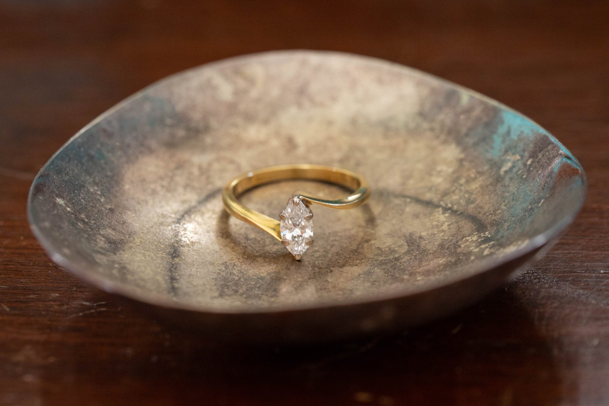 Marquise Diamond Solitaire Ring