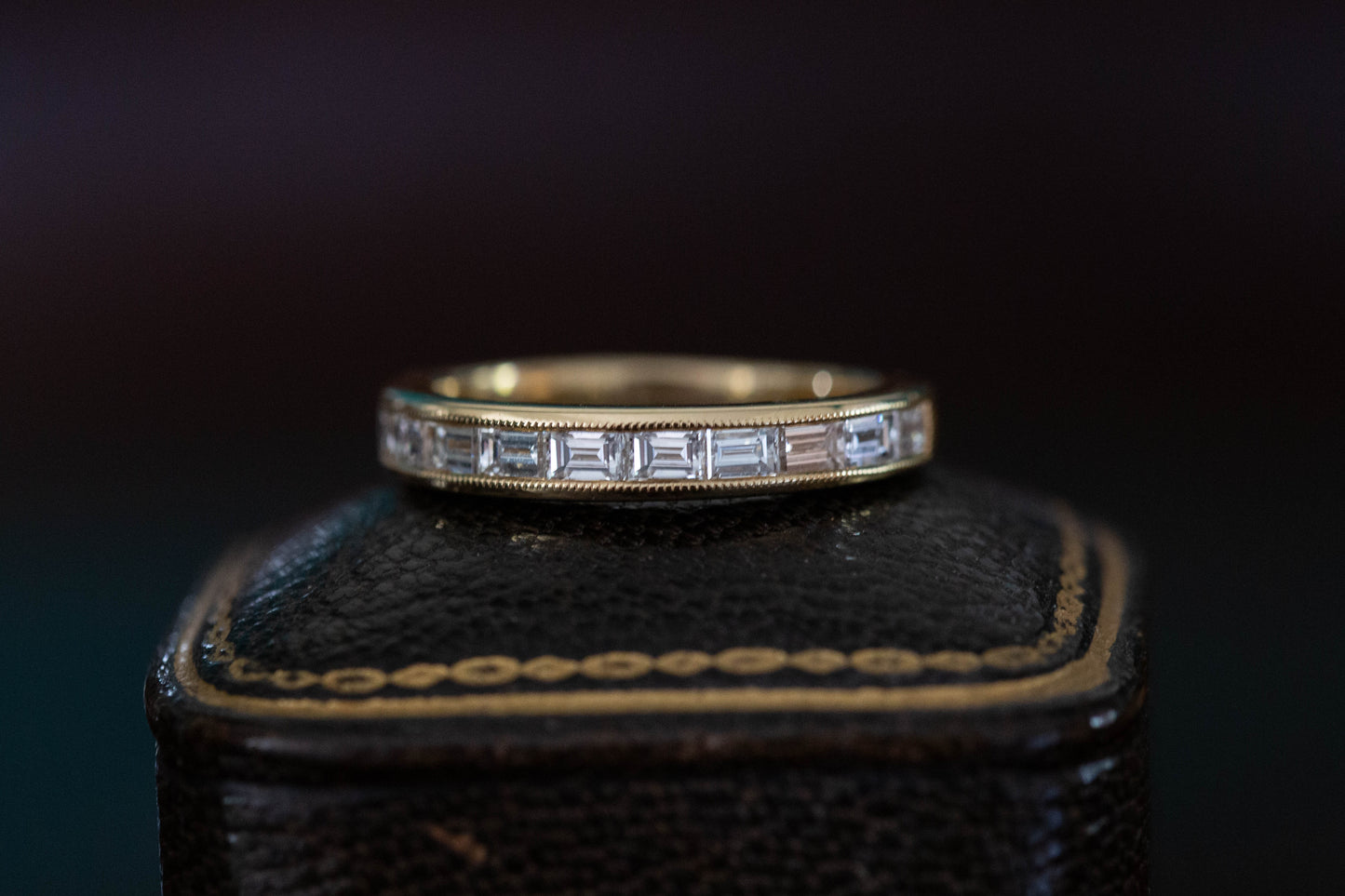 Baguette Cut Diamond Half Eternity Ring