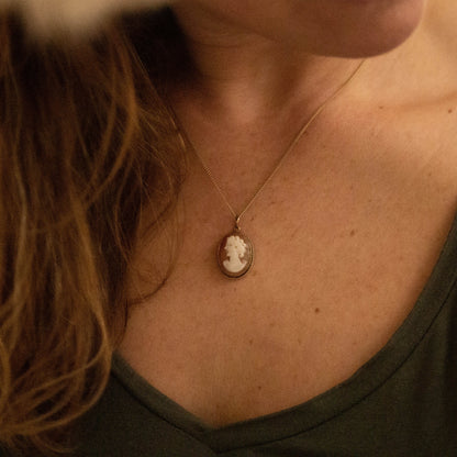 Oval Cameo Pendant — view 2