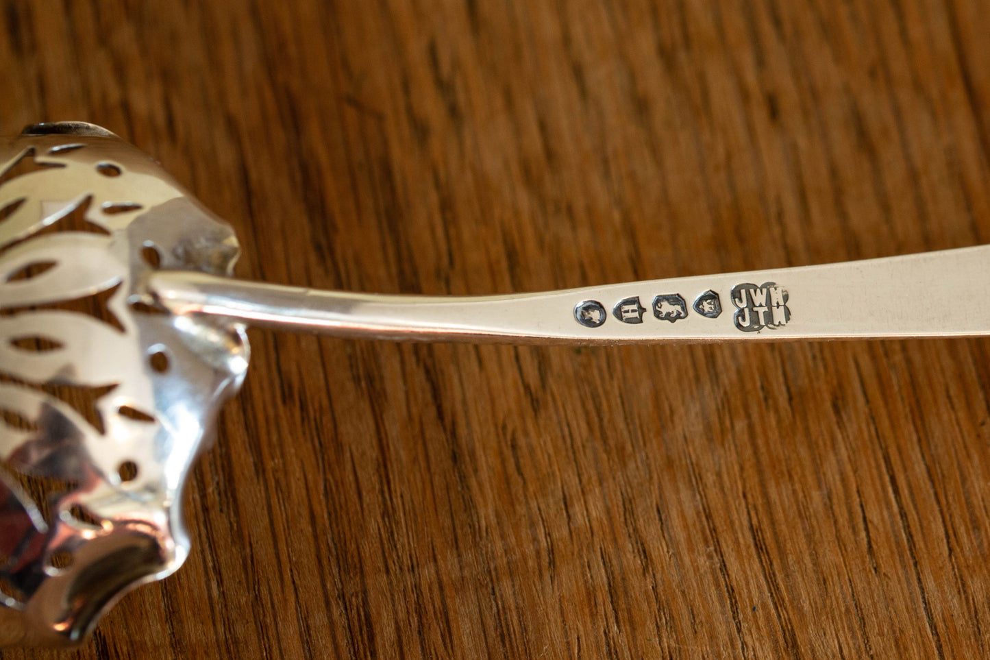 Victorian Solid Silver Sugar Sifter — view 4