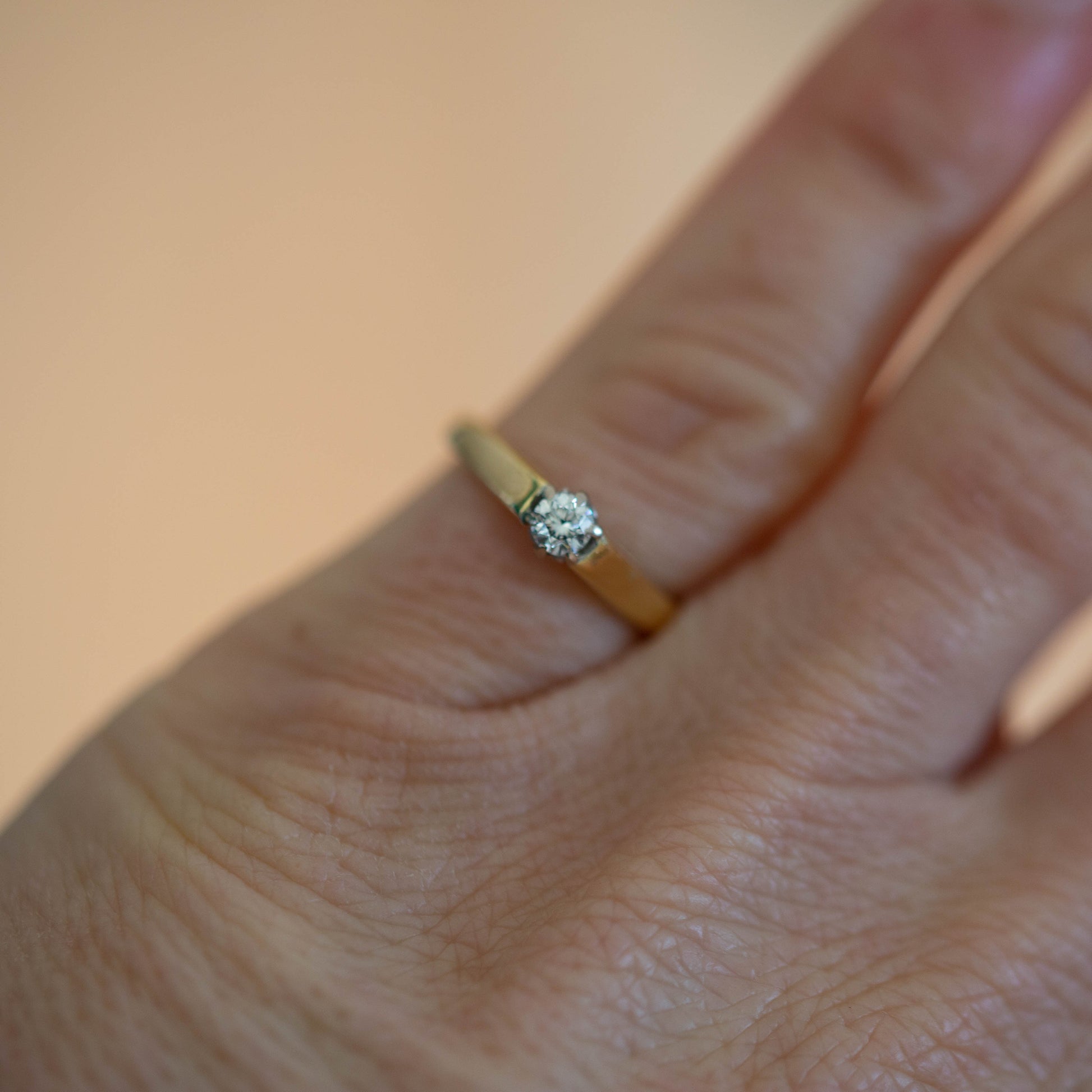 Diamond Solitaire Ring — view 6