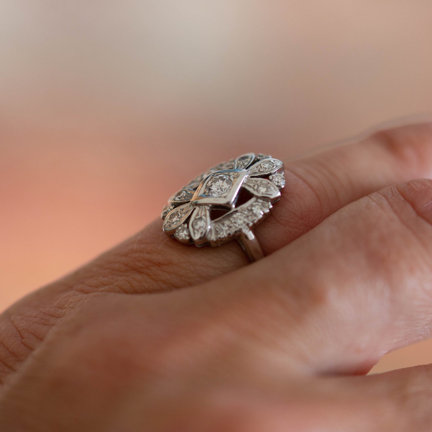 Diamond Cluster Ring — view 5